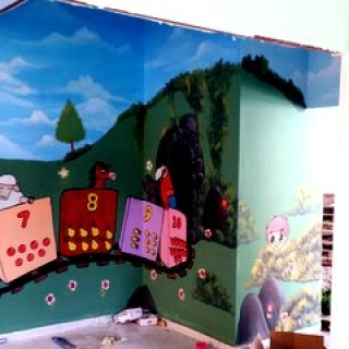 Çocuk Odası Duvar Resmi Boyama Örnek